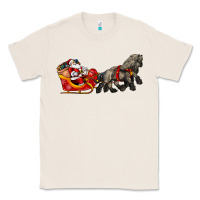 Natural santa riding his sleigh with gifts Classic Tee - CowGirlArtShop