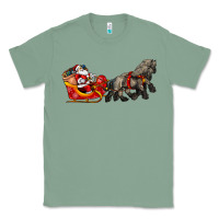 Sage santa riding his sleigh with gifts Classic Tee - CowGirlArtShop