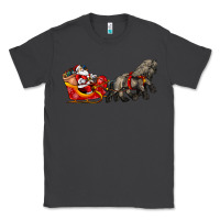 Smoke santa riding his sleigh with gifts Classic Tee - CowGirlArtShop