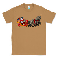Toasted Coconut santa riding his sleigh with gifts Classic Tee - CowGirlArtShop