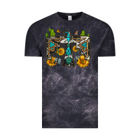 Cloud Black western free bird Vintage Tee - OliviaCreatesArt