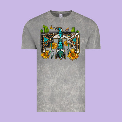 Western Free Bird Vintage Tee Designed By Oliviacreatesart