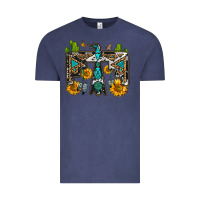 Vintage Denim western free bird Vintage Tee - OliviaCreatesArt