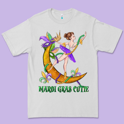 Mardi Gras Cutie Premium Tee Designed By Cowgirlartshop
