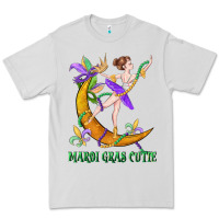 Dove Grey mardi gras cutie Premium Tee - CowGirlArtShop