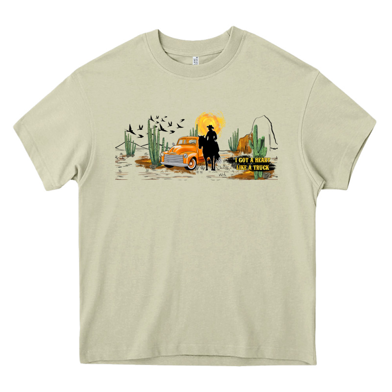 Western I Got A Heart Like A Truck Heavy Core Tee by TumblerDesignByShophia | Teevron