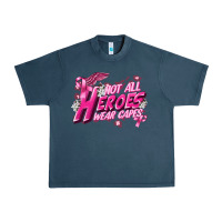 Midnight Navy Not all heroes wear capes Cancer Awareness Urban Heavy Tee - FaDigitalArtStudio