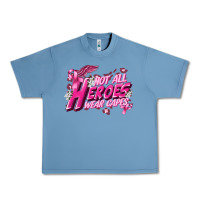 Pebble Blue Not all heroes wear capes Cancer Awareness Urban Heavy Tee - FaDigitalArtStudio