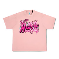 Salmon Not all heroes wear capes Cancer Awareness Urban Heavy Tee - FaDigitalArtStudio