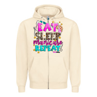 Sandshell eat sleep manicure repeat Zipper Hoodie - AdoDesignShop