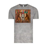 Cloud Rock western horses with bandanas Vintage Tee - RanaPortraitStore