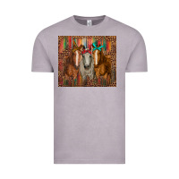 Western Horses With Bandanas Vintage Tee | Teevron