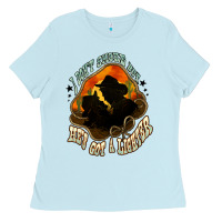 Baby Blue I don't smoke but he's got a lighter Ladies Tee - HowdyJamesFarm
