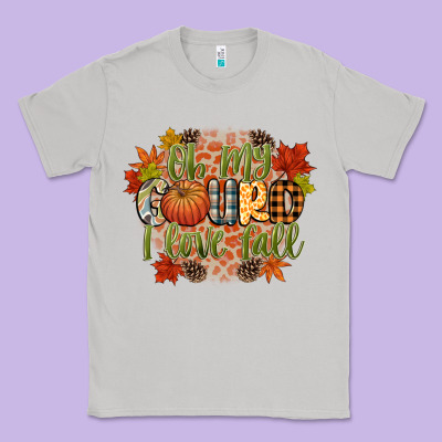 Oh My Gourd I Love Fall Classic Tee Designed By Cowgirlartshop