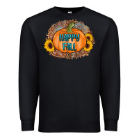 Black happy fall Premium Sweatshirt - AdoDesignShop