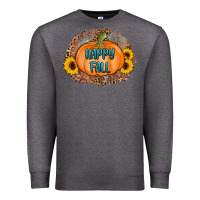 Charcoal Heather happy fall Premium Sweatshirt - AdoDesignShop