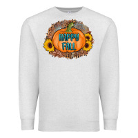 Oatmeal Heather happy fall Premium Sweatshirt - AdoDesignShop