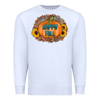 White happy fall Premium Sweatshirt - AdoDesignShop