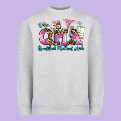 Qma Qualified Medical Aide Heavyweight Sweatshirt Designed By Adodesignshop