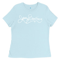 Baby Blue jeremy bearimy Ladies Tee - DesigneFamous
