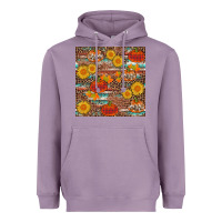 Lavender pumpkin plaid sunflower seamless Heavyweight Hoodie - AdoDesignShop