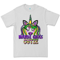 Dove Grey mardi gras cutie unicorn Premium Tee - CowGirlArtShop