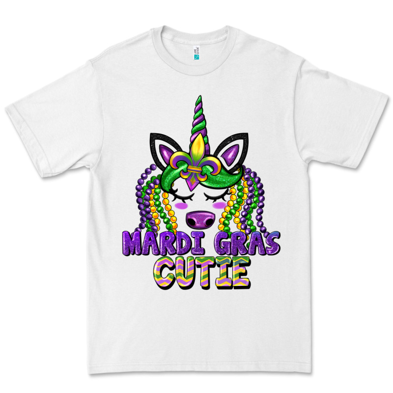 Mardi Gras Cutie Unicorn Premium Tee by CowGirlArtShop | Teevron