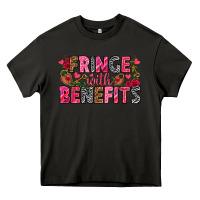 Asphalt Fringe with benefits Valentine's Day Heavy Core Tee - HowdyJamesFarm