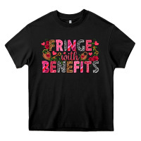Black Fringe with benefits Valentine's Day Heavy Core Tee - HowdyJamesFarm