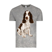 Cloud Rock english cocker spaniel Vintage Tee - FaDigitalArtStudio