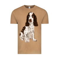 Vintage Camel english cocker spaniel Vintage Tee - FaDigitalArtStudio