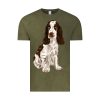 Vintage Olive english cocker spaniel Vintage Tee - FaDigitalArtStudio