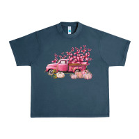 Midnight Navy Breast Cancer truck Urban Heavy Tee - FaDigitalArtStudio