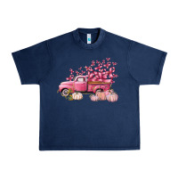 Navy Breast Cancer truck Urban Heavy Tee - FaDigitalArtStudio
