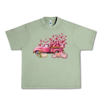 Oil Green Breast Cancer truck Urban Heavy Tee - FaDigitalArtStudio