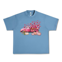 Pebble Blue Breast Cancer truck Urban Heavy Tee - FaDigitalArtStudio