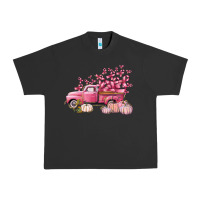 Pigment Black Breast Cancer truck Urban Heavy Tee - FaDigitalArtStudio