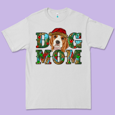 Christmas Dog Mom Beagle Premium Tee Designed By Ranaportraitstore