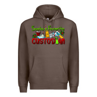 Coffee Santa's Favorite Custodian Premium Hoodie - LillyAllenDesigns