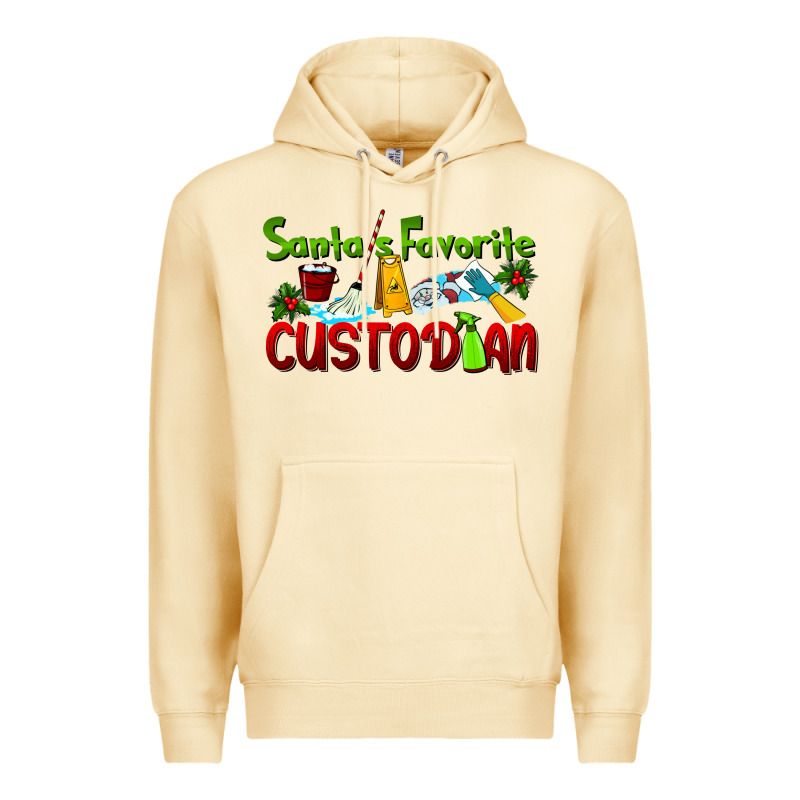 Santa's Favorite Custodian Premium Hoodie by LillyAllenDesigns | Teevron