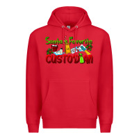 Red Santa's Favorite Custodian Premium Hoodie - LillyAllenDesigns