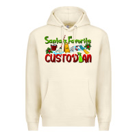 Sandshell Santa's Favorite Custodian Premium Hoodie - LillyAllenDesigns