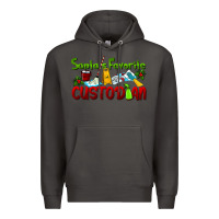 Smoke Santa's Favorite Custodian Premium Hoodie - LillyAllenDesigns