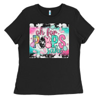 Oh For Peeps Sake With Cowhide Tumbler Easter Day Ladies Tee | Teevron