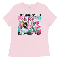 Bubblegum Pink Oh for peeps sake with cowhide tumbler Easter Day Ladies Tee - HowdyJamesFarm