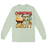 Christmas Begins With Christ Long Sleeve Tee | Teevron