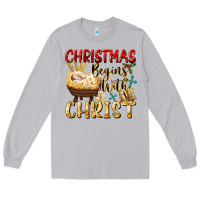 Moon Dust christmas begins with christ Long Sleeve Tee - FaDigitalArtStudio