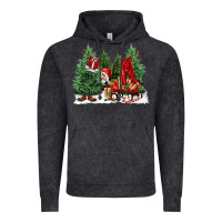 Vintage Black christmas santa Vintage Hoodie - FaDigitalArtStudio