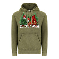 Vintage Olive christmas santa Vintage Hoodie - FaDigitalArtStudio