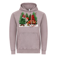 Vintage Zinc christmas santa Vintage Hoodie - FaDigitalArtStudio